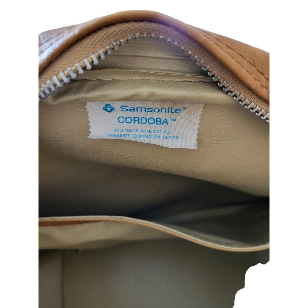 Vintage Samsonite Cordoba Messenger Bag Carry-on Luggage Suitcase Strap Leather